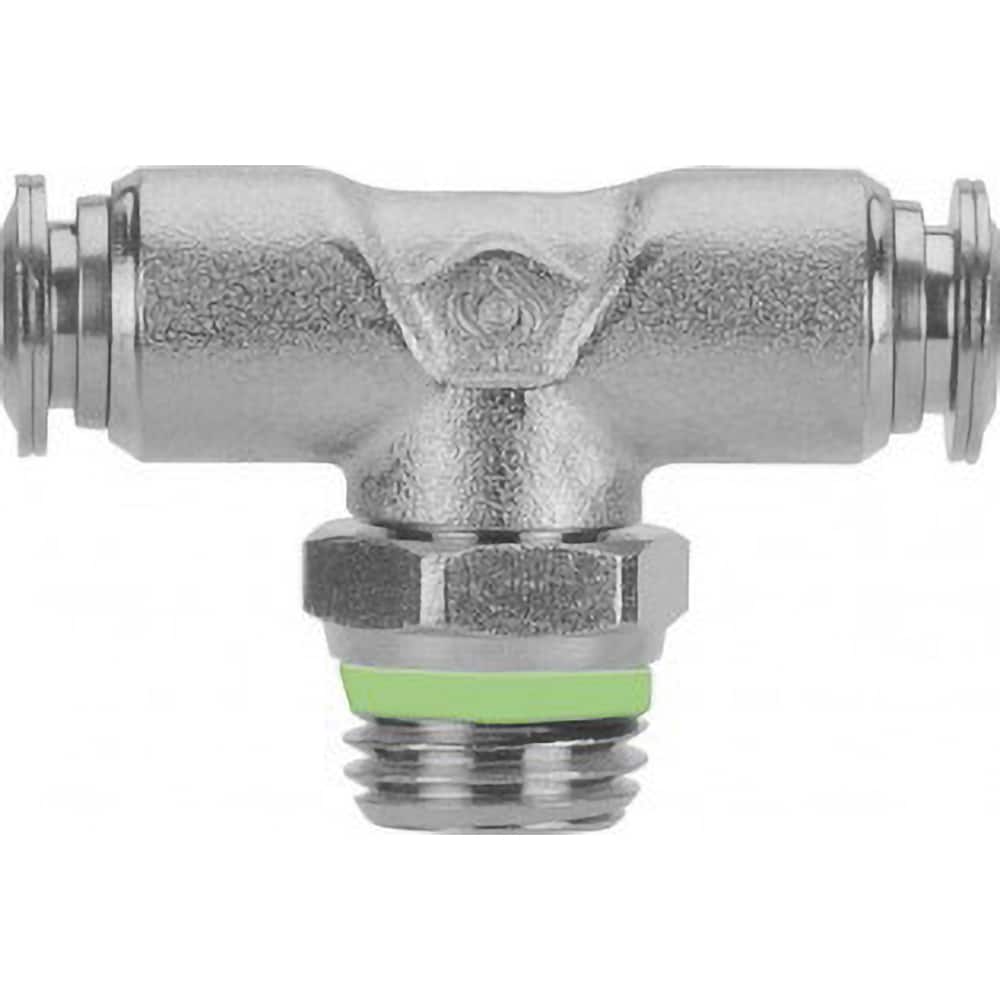 Aignep USA - Metal Push-To-Connect Tube Fittings; Type: Male Branch Tee Swivel ; Tube Outside Diameter (Inch): 1/2 ; Maximum Working Pressure: 290.000 ; Connection Style: Push to Connect ; Connection Type: Push to Connect ; Material: 316L Stainless Steel - Exact Tool & Supply