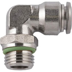 Aignep USA - Metal Push-To-Connect Tube Fittings; Type: Male Elbow Swivel ; Tube Outside Diameter (mm): 10 ; Maximum Working Pressure: 290.000 ; Connection Style: Push to Connect ; Connection Type: Push to Connect ; Material: 316L Stainless Steel - Exact Tool & Supply