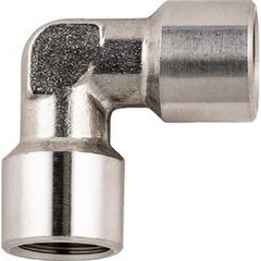 Aignep USA - Stainless Steel Pipe Fittings; Type: Female x Female Elbow ; Fitting Size: 3/8 ; End Connections: BSPP ; Material Grade: 316L Stainless Steel ; Pressure Rating (psi): 290 - Exact Tool & Supply