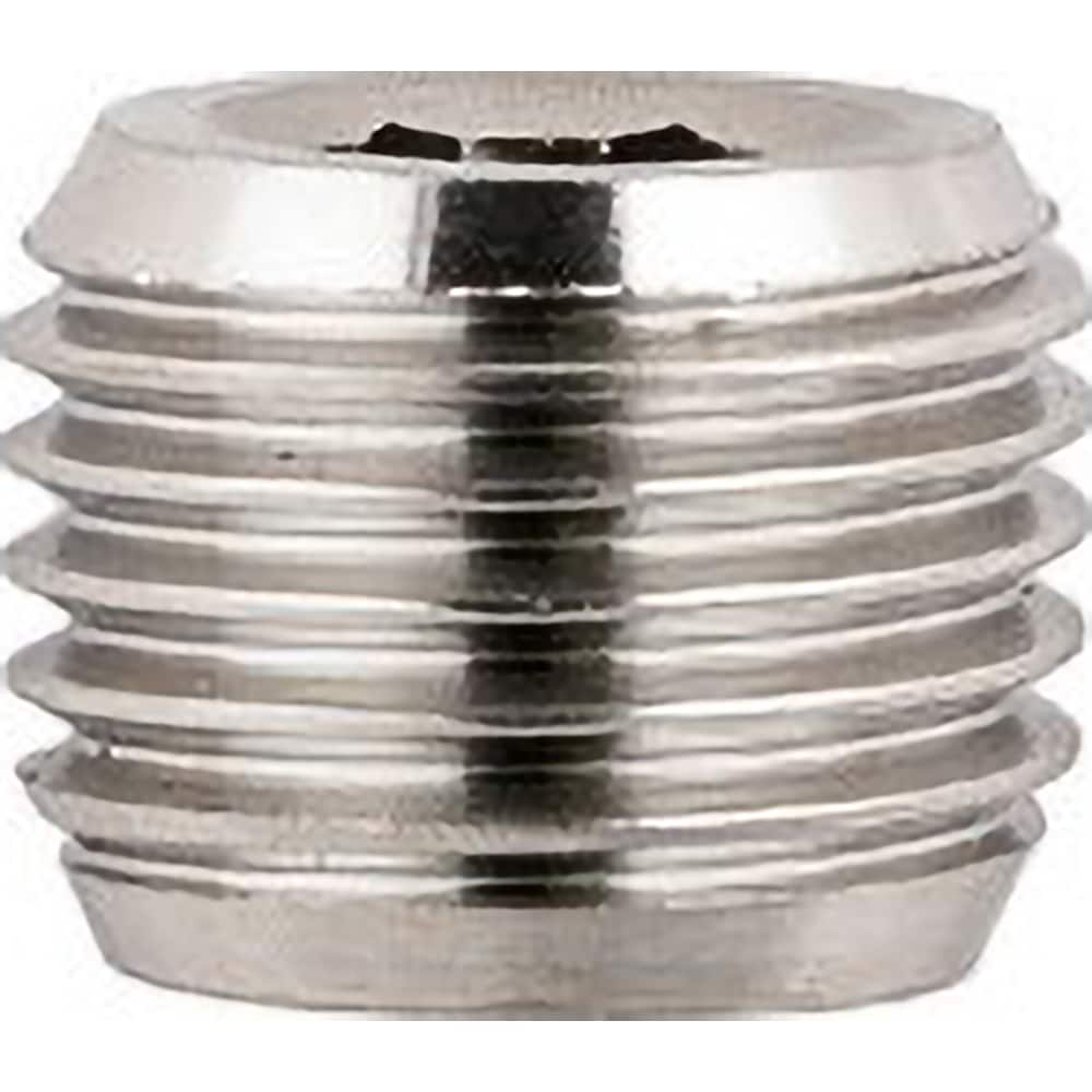 Aignep USA - Stainless Steel Pipe Fittings; Type: Male Plug ; Fitting Size: 1/8 ; End Connections: BSPT ; Material Grade: 316L Stainless Steel ; Pressure Rating (psi): 290 - Exact Tool & Supply