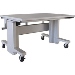 BOSTONtec - Mobile Work Benches; Type: Mobile Work Bench ; Length: 48 (Inch); Depth (Inch): 36 ; Height (Inch): 28 ; Maximum Height (Inch): 44 ; Top Material: Laminate - Exact Tool & Supply