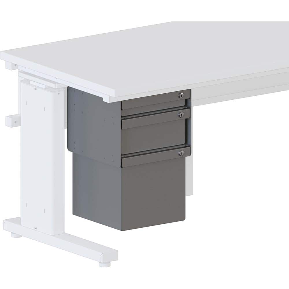 BOSTONtec - Workbench & Workstation Accessories; Type: Workbench Drawer ; For Use With: 48" BOSTONtec; 60" BOSTONtec; 72" BOSTONtec ; Height: 21 (Inch); Depth (Inch): 18 ; Width (Inch): 12 ; Load Capacity (Lb.): 100.000 - Exact Tool & Supply