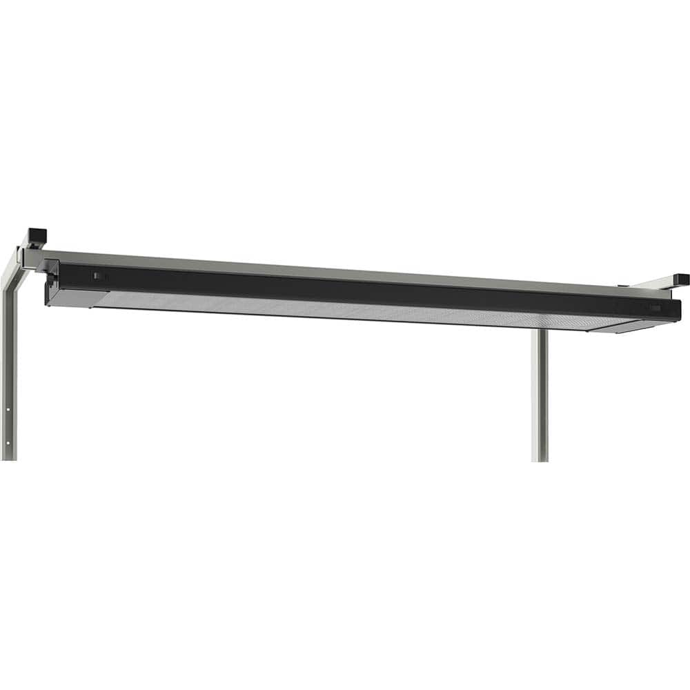 BOSTONtec - Workbench & Workstation Accessories; Type: Overhead Light Frame/Fixture ; For Use With: 60" BOSTONtec; 72" BOSTONtec ; Depth (Inch): 11 ; Width (Inch): 56 ; Color: Black - Exact Tool & Supply