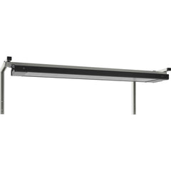 BOSTONtec - Workbench & Workstation Accessories; Type: Overhead Light Frame/Fixture ; For Use With: 60" BOSTONtec; 72" BOSTONtec ; Depth (Inch): 11 ; Width (Inch): 56 ; Color: Black - Exact Tool & Supply
