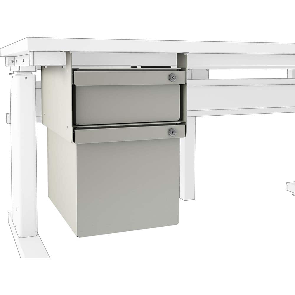 BOSTONtec - Workbench & Workstation Accessories; Type: Workbench Drawer ; For Use With: 48" BOSTONtec; 60" BOSTONtec; 72" BOSTONtec ; Height: 18 (Inch); Depth (Inch): 18 ; Width (Inch): 12 ; Load Capacity (Lb.): 100.000 - Exact Tool & Supply