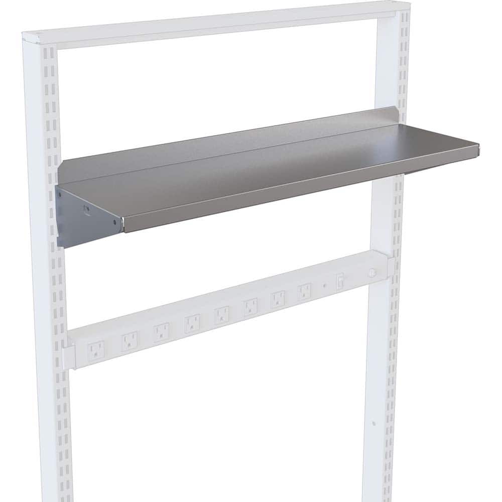 BOSTONtec - Workbench & Workstation Accessories; Type: Steel Shelf ; For Use With: 48" BOSTONtec; 60" BOSTONtec; 72" BOSTONtec ; Height: 1 (Inch); Depth (Inch): 8 ; Width (Inch): 30 ; Load Capacity (Lb.): 75.000 - Exact Tool & Supply