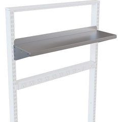 BOSTONtec - Workbench & Workstation Accessories; Type: Steel Shelf ; For Use With: 48" BOSTONtec; 60" BOSTONtec; 72" BOSTONtec ; Height: 1 (Inch); Depth (Inch): 8 ; Width (Inch): 30 ; Load Capacity (Lb.): 75.000 - Exact Tool & Supply