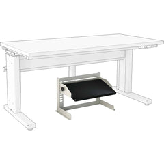 BOSTONtec - Workbench & Workstation Accessories; Type: Footrest ; For Use With: 48" BOSTONtec; 60" BOSTONtec; 72" BOSTONtec ; Height: 14 (Inch); Depth (Inch): 12 ; Width (Inch): 24 ; Color: Black - Exact Tool & Supply