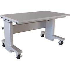 BOSTONtec - Mobile Work Benches; Type: Mobile Work Bench ; Length: 48 (Inch); Depth (Inch): 30 ; Height (Inch): 28 ; Maximum Height (Inch): 44 ; Top Material: Laminate - Exact Tool & Supply
