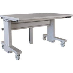 BOSTONtec - Mobile Work Benches; Type: Mobile Work Bench ; Length: 48 (Inch); Depth (Inch): 30 ; Height (Inch): 28 ; Maximum Height (Inch): 44 ; Top Material: Laminate - Exact Tool & Supply