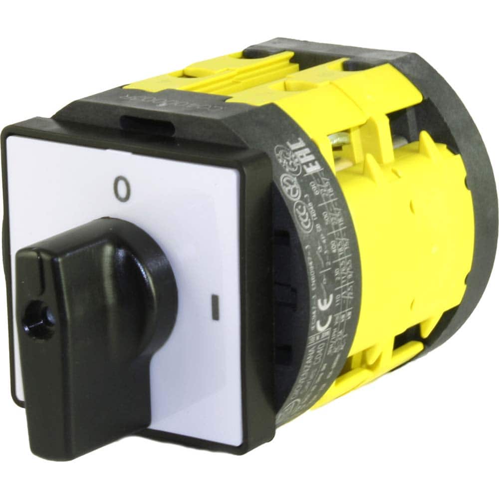 Automation Systems Interconnect - Cam & Disconnect Switches; Enclosure Type: Open ; Fused: NonFused ; Amperage: 40 ; Contact Form: SPDT ; Voltage: 600 VAC ; Horsepower at 1 Phase: 3 @ 120 VAC - Exact Tool & Supply