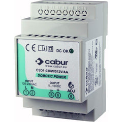 Automation Systems Interconnect - Power Supplies; Mounting Type: DIN Rail ; Output Wattage: 30 ; Maximum Input Voltage: 264 VAC ; Minimum Input Voltage: 85 VAC ; Number of Outputs: 1 ; Output Voltage: 12 VDC - Exact Tool & Supply