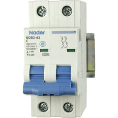 Automation Systems Interconnect - Circuit Breakers; Circuit Breaker Type: Miniature Circuit Breaker ; Amperage: 6 ; Number of Poles: 2 ; Breaking Capacity: 10 kA @ 400/415 VAC ; Tripping Mechanism: Thermal-Magnetic ; Terminal Connection Type: Screw - Exact Tool & Supply