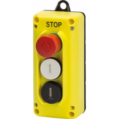 Automation Systems Interconnect - Pushbutton Switch Accessories; Switch Accessory Type: Pushbutton Operator; Selector Switch Operator; Pushbutton Operator ; For Use With: Hoists; Cranes ; Pushbutton Type: Flush ; Pushbutton Shape: Round ; Color: Yellow ; - Exact Tool & Supply