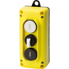 Automation Systems Interconnect - Pushbutton Switch Accessories; Switch Accessory Type: Pushbutton Operator; Selector Switch Operator; Pushbutton Operator ; For Use With: Hoists; Cranes ; Pushbutton Type: Flush ; Pushbutton Shape: Round ; Color: Yellow ; - Exact Tool & Supply