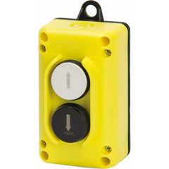 Automation Systems Interconnect - Pushbutton Switch Accessories; Switch Accessory Type: Pushbutton Operator ; For Use With: Hoists; Cranes ; Pushbutton Type: Flush ; Pushbutton Shape: Round ; Color: Yellow ; Operator Illumination: NonIlluminated - Exact Tool & Supply