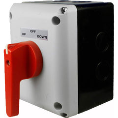 Automation Systems Interconnect - Selector Switches; Selector Switch Type: Selector Switch Only ; Operator Type: Handle ; Number of Positions: 3 ; Operation Type: Maintained (MA) ; Operator Color: Red ; Voltage: 600 - Exact Tool & Supply