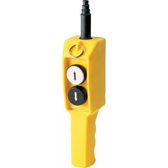 Automation Systems Interconnect - Pushbutton Switch Accessories; Switch Accessory Type: Pushbutton Operator ; For Use With: Hoists; Cranes ; Pushbutton Type: Flush ; Pushbutton Shape: Round ; Color: Yellow ; Operator Illumination: NonIlluminated - Exact Tool & Supply