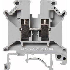 Automation Systems Interconnect - Terminal Blocks; Block Type: General Purpose ; Mounting Type: DIN Rail ; Voltage: 600 V ; Amperage: 30 ; Number of Contacts: 2 ; Number of Poles: 2 - Exact Tool & Supply