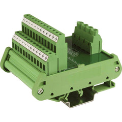 Automation Systems Interconnect - Terminal Blocks; Block Type: Wiring ; Mounting Type: DIN Rail ; Voltage: 250 VAC/VDC ; Amperage: 30 ; Number of Contacts: 28 ; Number of Poles: 28 - Exact Tool & Supply