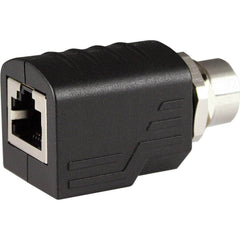 Automation Systems Interconnect - Automation & Communication Cable; Wire Type: Shielded ; Wire Size (AWG): 24 ; Number of Wires: 1 ; Insulation Material: Nylon ; Overall Length (Feet): 0.11 ; Color: Black - Exact Tool & Supply