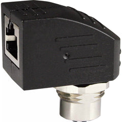 Automation Systems Interconnect - Automation & Communication Cable; Wire Type: Shielded ; Wire Size (AWG): 24 ; Number of Wires: 0 ; Insulation Material: Nylon ; Overall Length (Feet): 0.11 ; Color: Black - Exact Tool & Supply