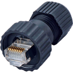 Automation Systems Interconnect - Automation & Communication Cable; Wire Type: Shielded ; Wire Size (AWG): 24 ; Number of Wires: 2 ; Insulation Material: Nylon ; Overall Length (Feet): 0.11 ; Color: Black - Exact Tool & Supply