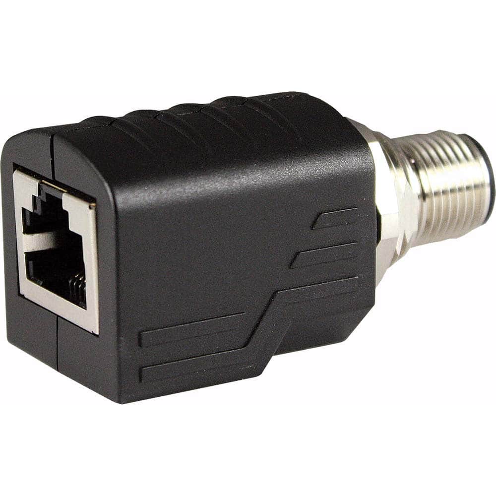 Automation Systems Interconnect - Automation & Communication Cable; Wire Type: Shielded ; Wire Size (AWG): 24 ; Number of Wires: 2 ; Insulation Material: Nylon ; Overall Length (Feet): 0.11 ; Color: Black - Exact Tool & Supply