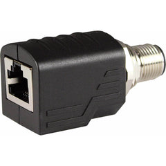 Automation Systems Interconnect - Automation & Communication Cable; Wire Type: Shielded ; Wire Size (AWG): 24 ; Number of Wires: 2 ; Insulation Material: Nylon ; Overall Length (Feet): 0.11 ; Color: Black - Exact Tool & Supply