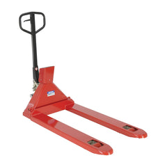 Vestil - Pallet Trucks/Jacks; Type: Scale Pallet Truck ; Load Capacity (Lb.): 5000.000 ; Overall Width (Inch): 27-1/2 ; Length of Forks (Inch): 46 ; Fork Width (Inch): 27 ; Low Height (Inch): 2-51/64 - Exact Tool & Supply