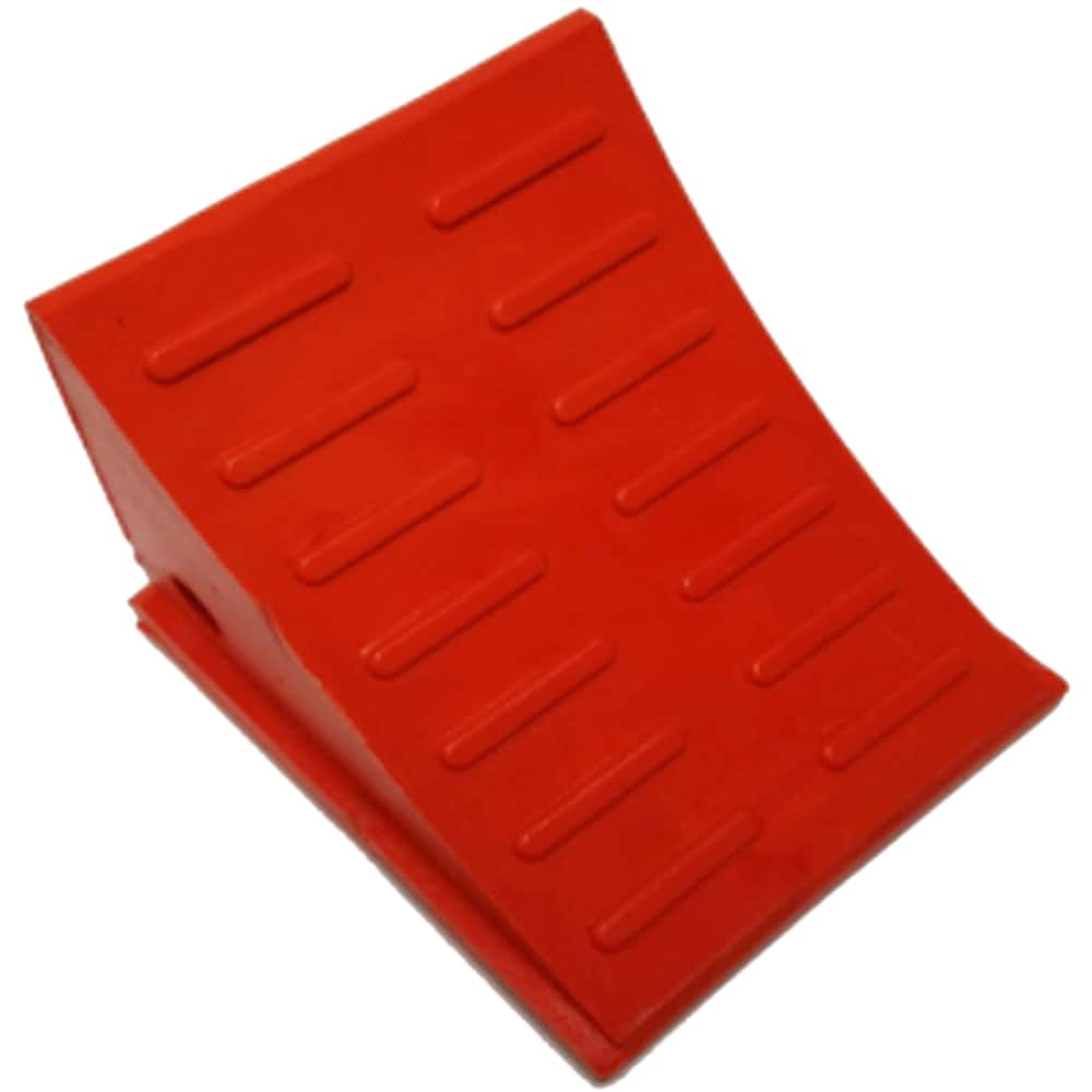 Vestil - Wheel Chocks; Width (Inch): 6-29/32 ; Height (Inch): 7-1/2 ; Depth (Inch): 8-1/2 ; Material: Polyurethane - Exact Tool & Supply