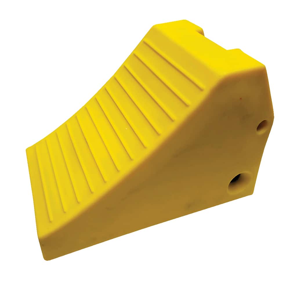 Vestil - Wheel Chocks; Width (Inch): 15 ; Height (Inch): 16 ; Depth (Inch): 25 ; Material: Polyurethane - Exact Tool & Supply