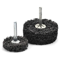 Superior Abrasives - 4 x 1/2" Extra Coarse Silicon Carbide Deburring Disc - Exact Tool & Supply