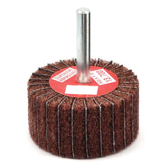 Superior Abrasives - Mounted Flap Wheels; Abrasive Type: Non-Woven ; Outside Diameter (Inch): 1 ; Face Width (Inch): 1 ; Abrasive Material: Aluminum Oxide ; Grit: 180 ; Mounting Type: 1/4" Shank - Exact Tool & Supply