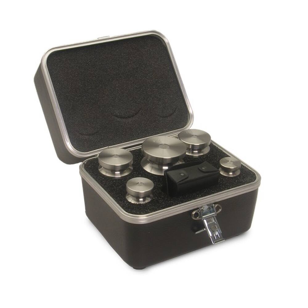 Rice Lake Weighing Systems - Scale Scoops, Scale Calibration Masses & Scale Accessories; Type: Calibration Weight ; For Use With: All Weighing Equipment ; Additional Information: Weight Set, 2Kg-1mg, Satin SST, 13.11111 Kg kit; Optional Certificate Avail - Exact Tool & Supply