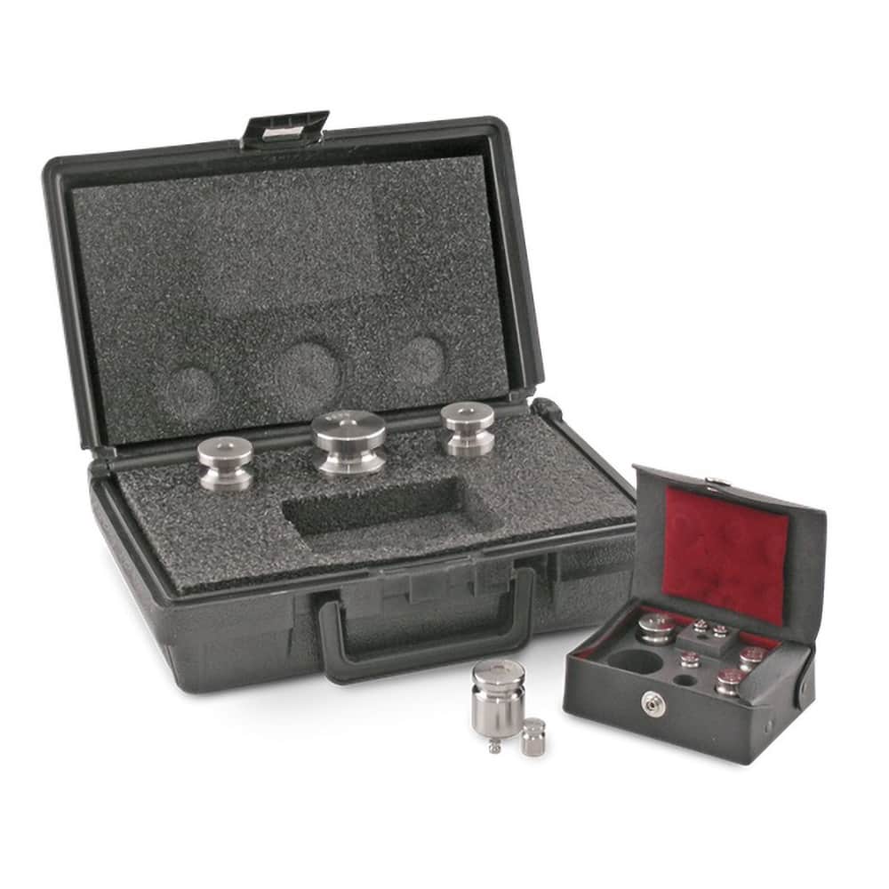 Rice Lake Weighing Systems - Scale Scoops, Scale Calibration Masses & Scale Accessories; Type: Calibration Weight ; For Use With: Weight Set, 1Kg-1g, Satin SST, 2.11Kg kit ; Additional Information: Mass; Test ; Class: Class 5 ; Material: Satin SST - Exact Tool & Supply