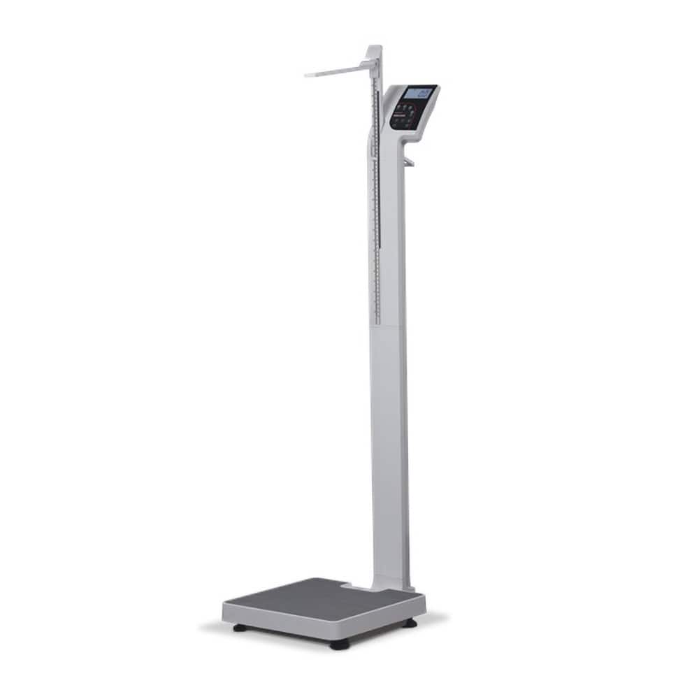 Rice Lake Weighing Systems - 550 Lb (250 Kg) Physician Scale with 5-Digit LCD Display - Exact Tool & Supply