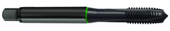 12-24 Dia. - 2B - 3 FL - Cobalt Plug Green Ring Tap - Blk-Ox FORM-B DIN 374 - Exact Tool & Supply