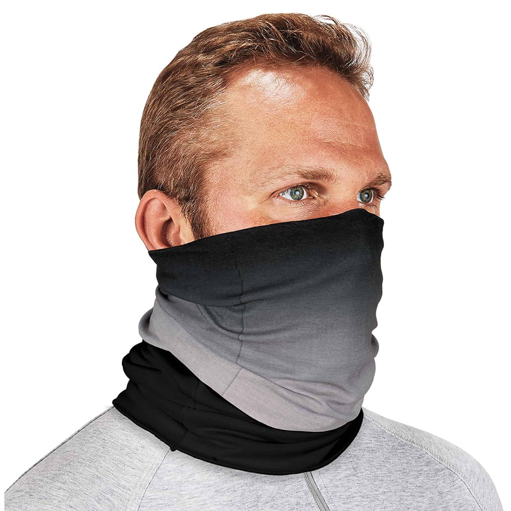 Ergodyne - Hats, Headbands & Bandanas; Garment Style: Gaiter ; Garment Type: Washable ; Garment Color: Gray ; Garment Size: Universal ; Garment Material: Polyester; Fleece ; Color Pattern: Solid - Exact Tool & Supply