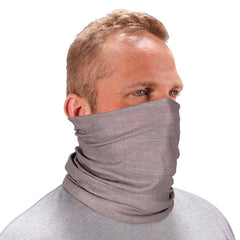Ergodyne - Hats, Headbands & Bandanas; Garment Style: Gaiter ; Garment Type: Washable ; Garment Color: Gray ; Garment Size: Universal ; Garment Material: High-Performance Knit Fabric ; Color Pattern: Solid - Exact Tool & Supply