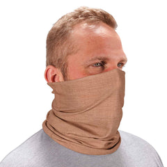 Ergodyne - Hats, Headbands & Bandanas; Garment Style: Gaiter ; Garment Type: Washable ; Garment Color: Khaki ; Garment Size: Universal ; Garment Material: High-Performance Knit Fabric ; Color Pattern: Solid - Exact Tool & Supply