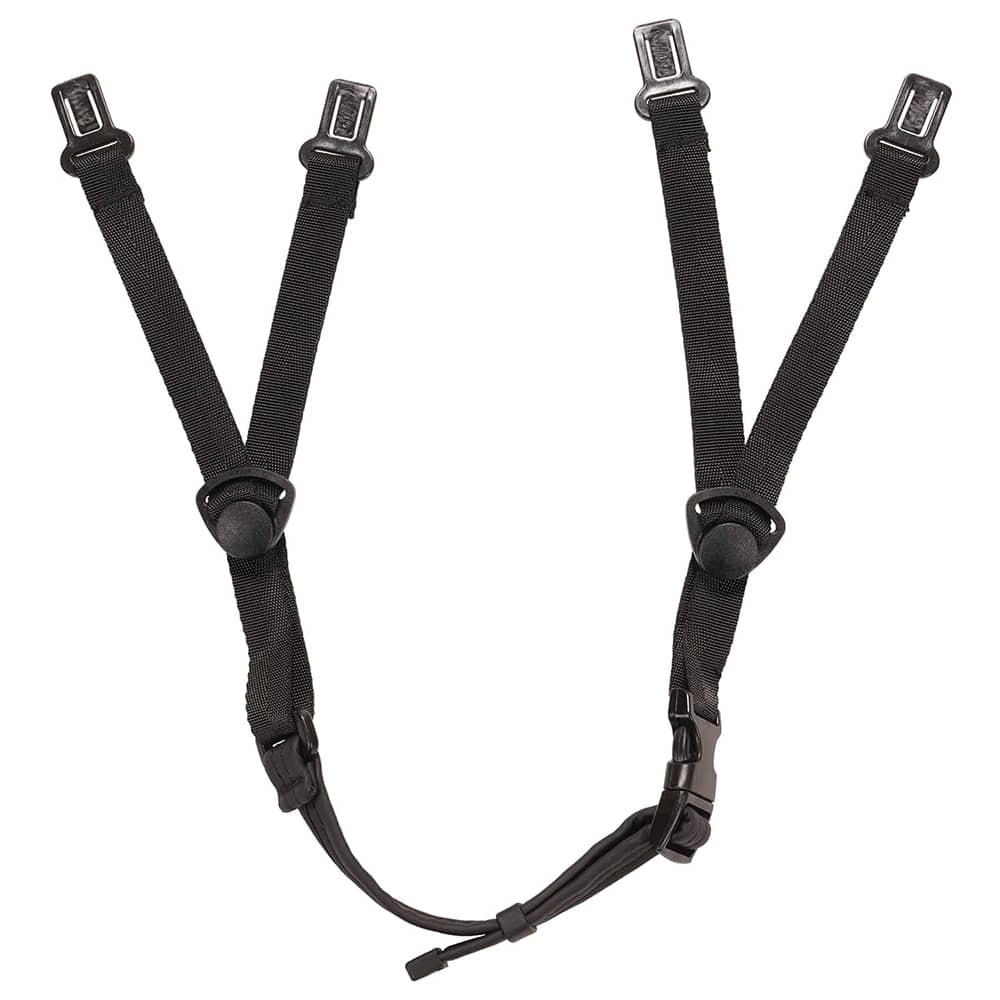 Ergodyne - Hard Hat Accessories; Type: Chin Strap ; Hard Hat Compatibility: Skullerz? 8974, 8974LED, 8975 and 8975LED Safety Helmets ; Material: Leather ; Attachment Type: Quick Connect ; Color: Black ; Additional Information: Skullerz 8992; Adjustable; - Exact Tool & Supply