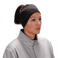 Ergodyne - Hats, Headbands & Bandanas; Garment Style: Headband ; Garment Type: Breathable ; Garment Color: Black ; Garment Size: Universal ; Garment Material: Spandex; Polyester Fleece ; Color Pattern: Solid - Exact Tool & Supply