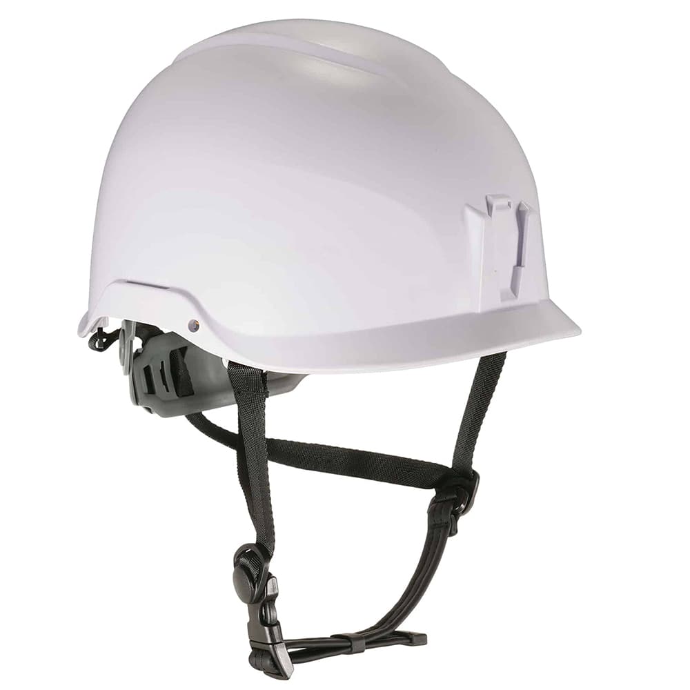 Ergodyne - Hard Hats; Type: Short Brim ; Adjustment: Adjustable ; Suspension Type: 6-Point ; ANSI Type: I ; Class Rating: E ; Material: Plastic - Exact Tool & Supply