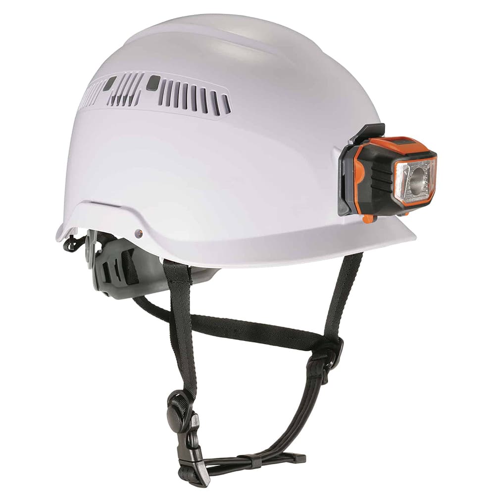 Ergodyne - Hard Hats; Type: Short Brim ; Adjustment: Adjustable ; Suspension Type: 6-Point ; ANSI Type: I ; Class Rating: C ; Material: Plastic - Exact Tool & Supply