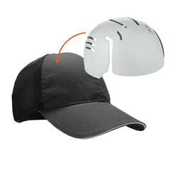 Ergodyne - Adjustable Hook & Loop Strap Vented Baseball Cap with Bump Cap Insert - Exact Tool & Supply