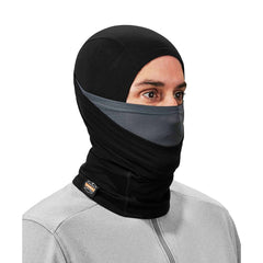 Ergodyne - Balaclavas; Balaclava Type: Cold Weather ; Color: Black ; Material: Nylon; Spandex Blend ; Size: Universal ; Additional Features: Comfort; Machine Washable - Exact Tool & Supply