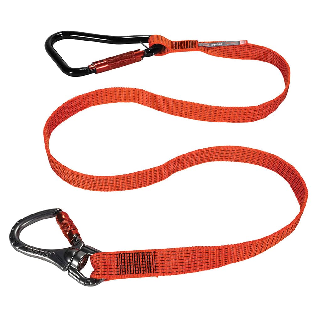 Ergodyne - Carabiners; Caribiner Type: Locking ; Gate Type: Auto-Locking ; Gate Opening (Inch): 5/32 ; Material: Nylon; Aluminium Carabiner ; Capacity (Lb.): 80 - Exact Tool & Supply