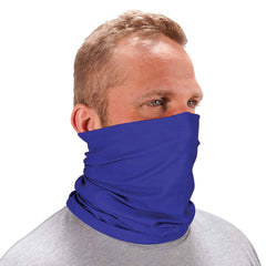 Ergodyne - Hats, Headbands & Bandanas; Garment Style: Gaiter ; Garment Type: Washable ; Garment Color: Blue ; Garment Size: Universal ; Garment Material: High-Performance Knit Fabric ; Color Pattern: Solid - Exact Tool & Supply