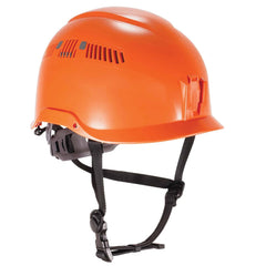 Ergodyne - Hard Hats; Type: Short Brim ; Adjustment: Adjustable ; Suspension Type: 6-Point ; ANSI Type: I ; Class Rating: C ; Material: Plastic - Exact Tool & Supply